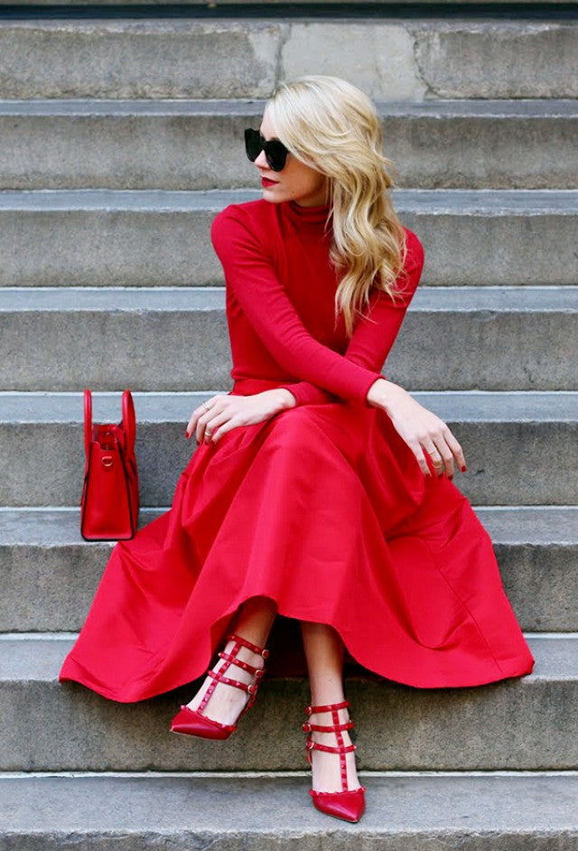 How-and-when-to-wear-red-outfit Leather Outlet