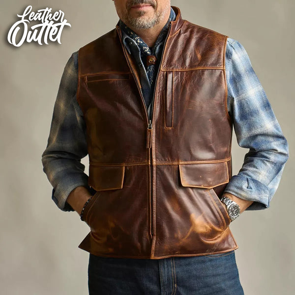 how to sew patches on leather vest