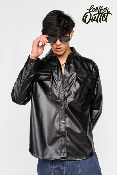 what shirt to wear with leather pants