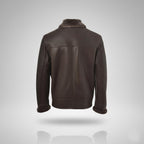 Herren Leder Trenchcoat – Mittellange Winterjacke