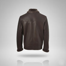 Load image into Gallery viewer, Men’s Leather Trench Coat – Mid-Length Winter Jacket
