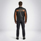 Harley Davidson Classic Cruiser Colorblock Lederjacke