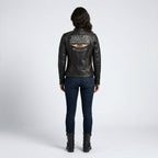 Women’s Epoch Leather Moto Jacket – Harley Davidson Black Biker Jacket