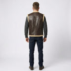 Aero Outlaw Shearling Leather Vest – Classic Biker Style