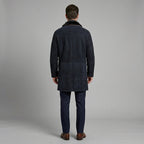 Men’s Genuine Shearling Sheepskin Leather Coat – Luxury Winter Overcoat