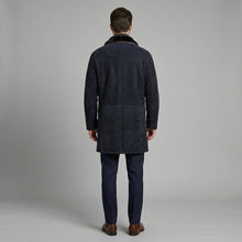 Load image into Gallery viewer, Men’s Genuine Shearling Sheepskin Leather Coat – Luxury Winter Overcoat
