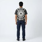 Black Spider Web Leather Vest – Streetwear Biker Edition