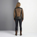Women’s Gallun Triple Vent Leather Motorcycle Jacket – Harley Style Ride Fit