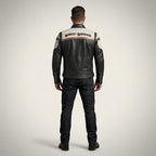 Klassische Herren-Leder-Bikerjacke – Harley Style Rider Edition