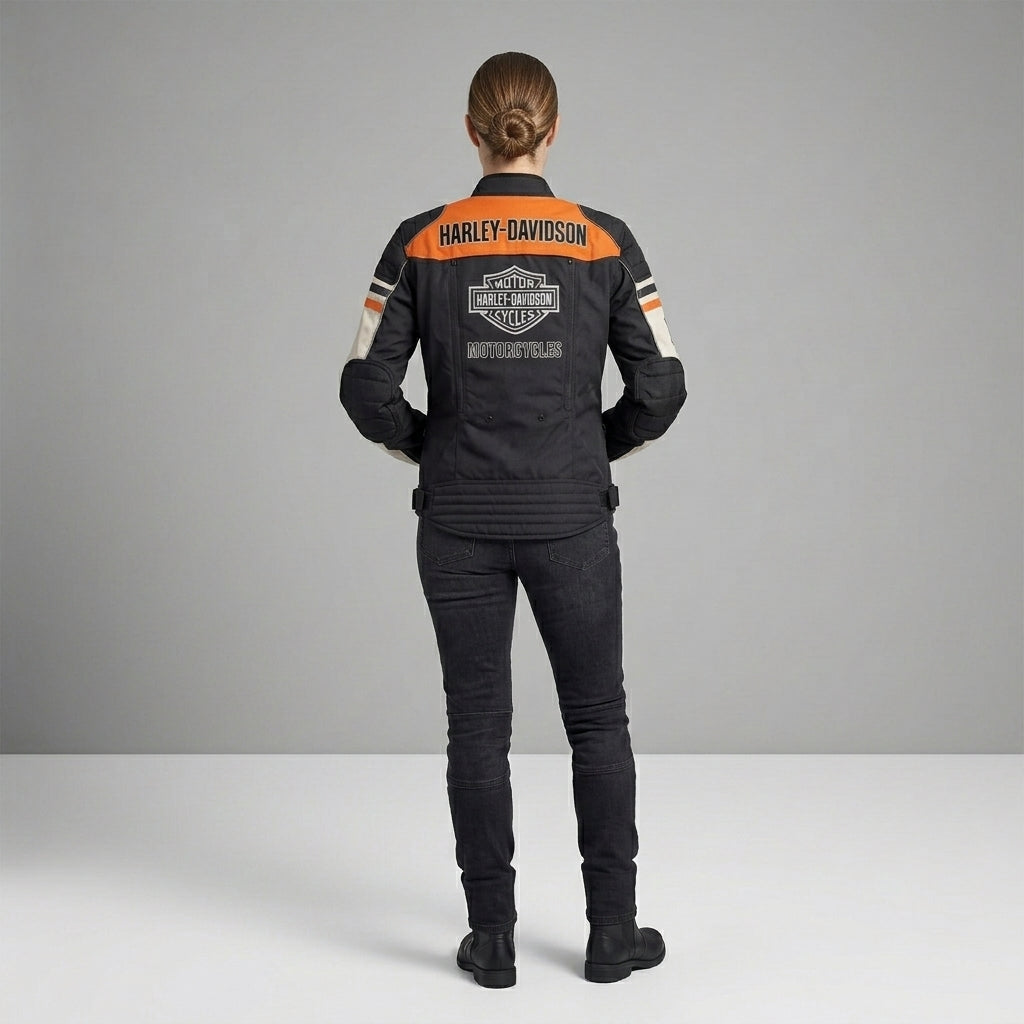 Women’s Metonga Switchback Lite Riding Jacket – Harley Style Lightweight Motorcycle Jacket