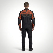 Laden Sie das Bild in den Galerie-Viewer, Herren Gastone Colorblocked Reitjacke – Motorradjacke im Harley-Stil
