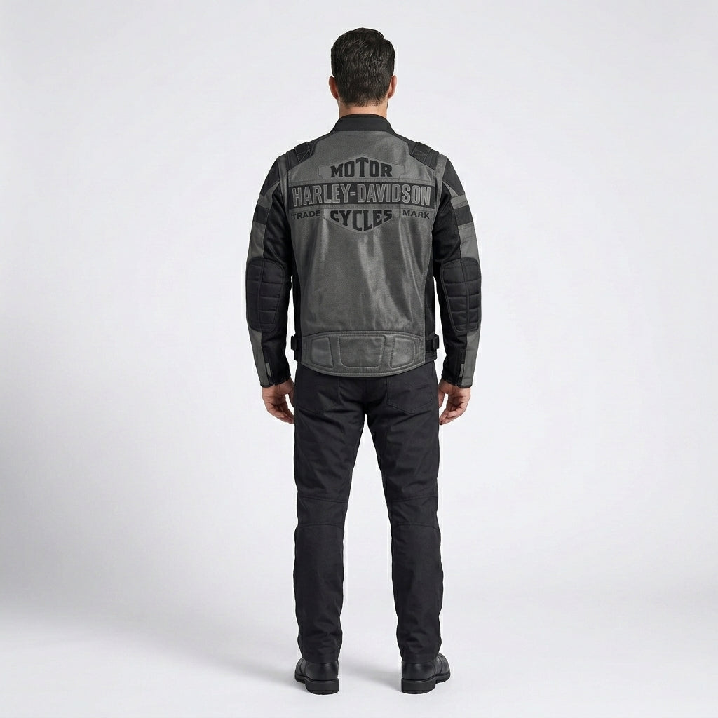 Herren Codec Textil- und Mesh-Motorradjacke – Harley Style belüftete Motorradjacke
