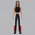 Women's Red Leather Pant