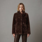 Women's Brown Shearling Jacket