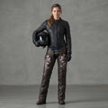 Women Black and Purple  Leather Chaps