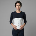 Women's White  Leather Corset
