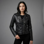 Women's Black Leather Jacket
