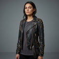 Women's Black Leather Jacket