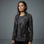 Women's Black Leather Jacket