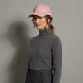 Women's Pink  Leather Cap