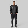 Men's Black Cafe Racer Jacket