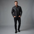 Men's Black Cafe Racer Jacket