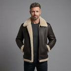 Men's B3 Style Sheepskin Leather Jacket