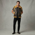 Men's Tan Beige Shearling Leather Vest - Leather Outlet