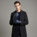 Men's Zinc Genuine Leather Gloves
