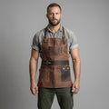 Buy Handmade Distressed Brown Hair Salon Apron