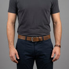 Men's Tan  Soft  Full Grain Cow Leather Belt