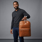 Brown Walker Cow Leather Backpack