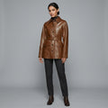 Women's Brown Leather Jacket