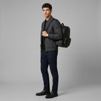 Mini Black Walker Cow Leather Backpack