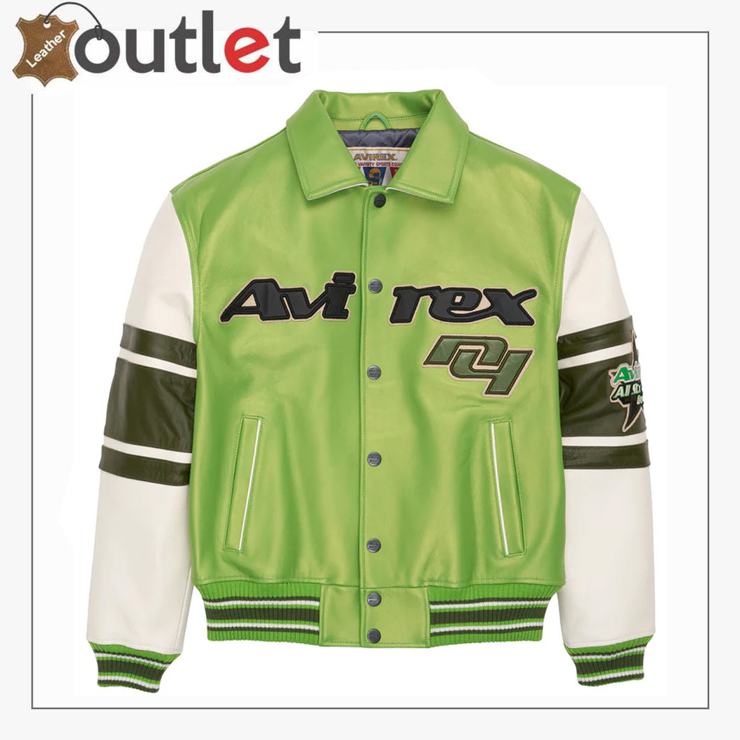 Avirex Green varsity Style jacket