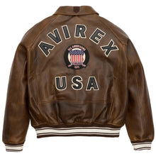 Load image into Gallery viewer, Avirex Vintage Icon Jacket In Brown Color
