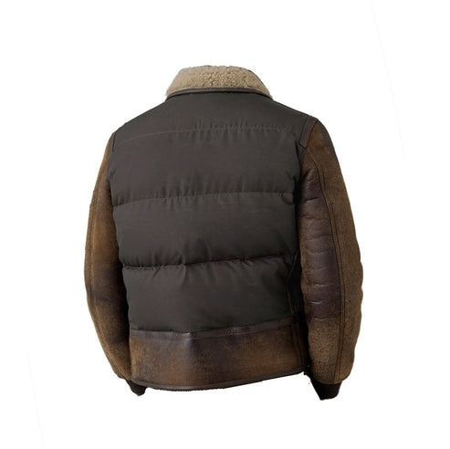 Men’s B3 Vintage Brown Shearling Leather Jacket