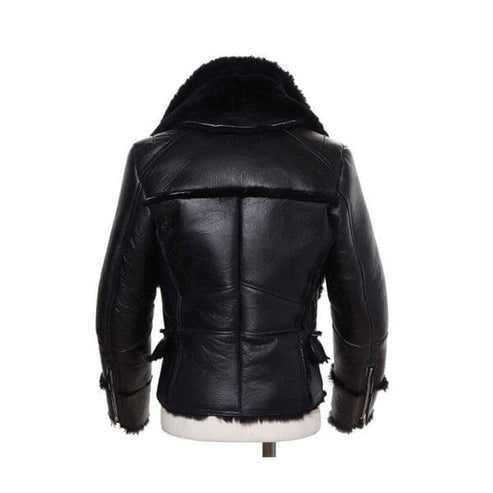 Heritage B‑3 Aviator Bomber – Wool & Lamb‑Fur