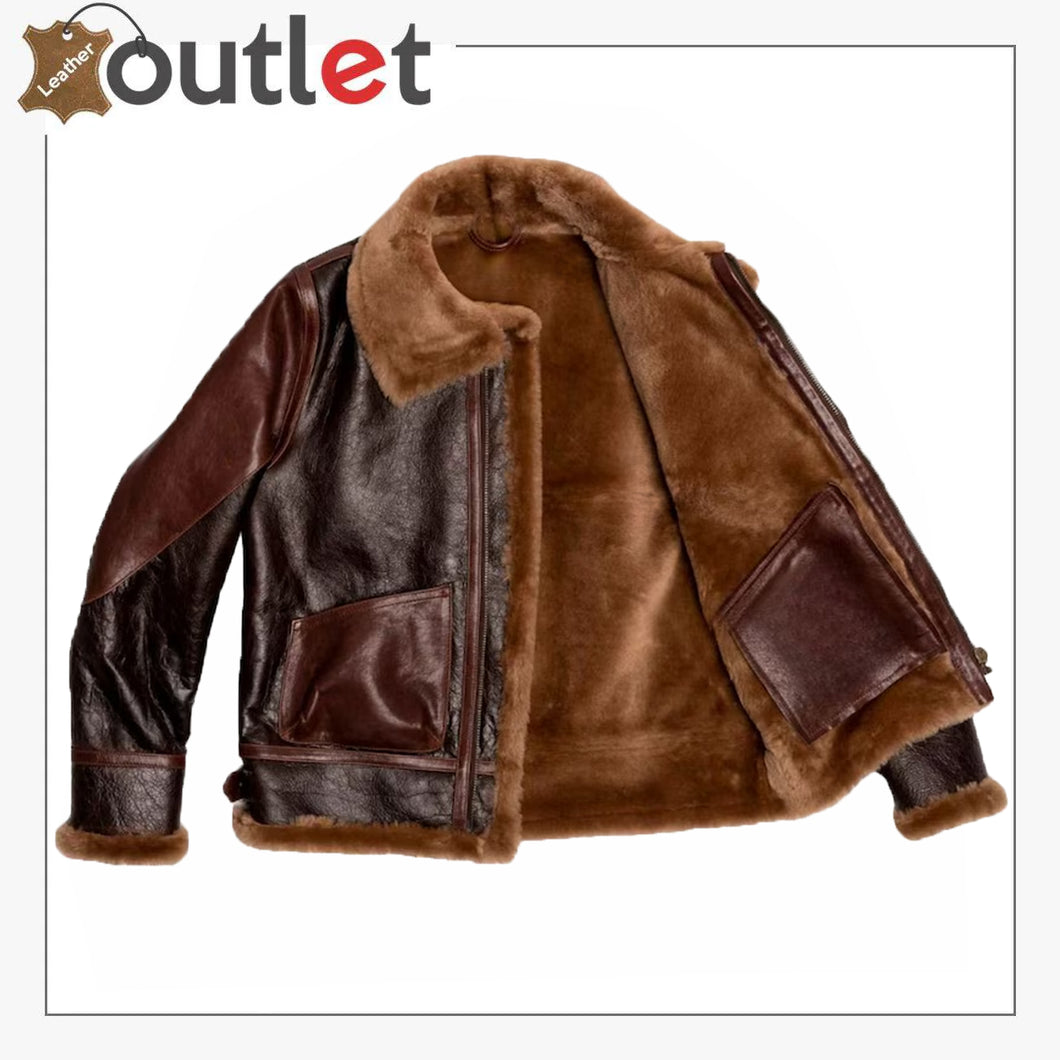 B3 Leather Bomber Jacket Sheepskin