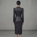 Buy Women's Black Leather Dress