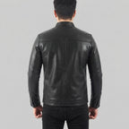 Men's Black Biker Jacket