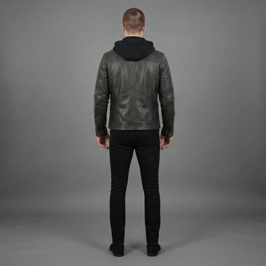 Buy XRAY Men's Slim Fit Vegan Leather Jacket