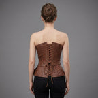 Women's Brown Leather Corset