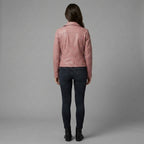 Buy Women's Pink Leather  Jacket