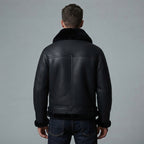 Men's Genuine Fur Bomber B3 Fur Bomber Sheepskin Jacket