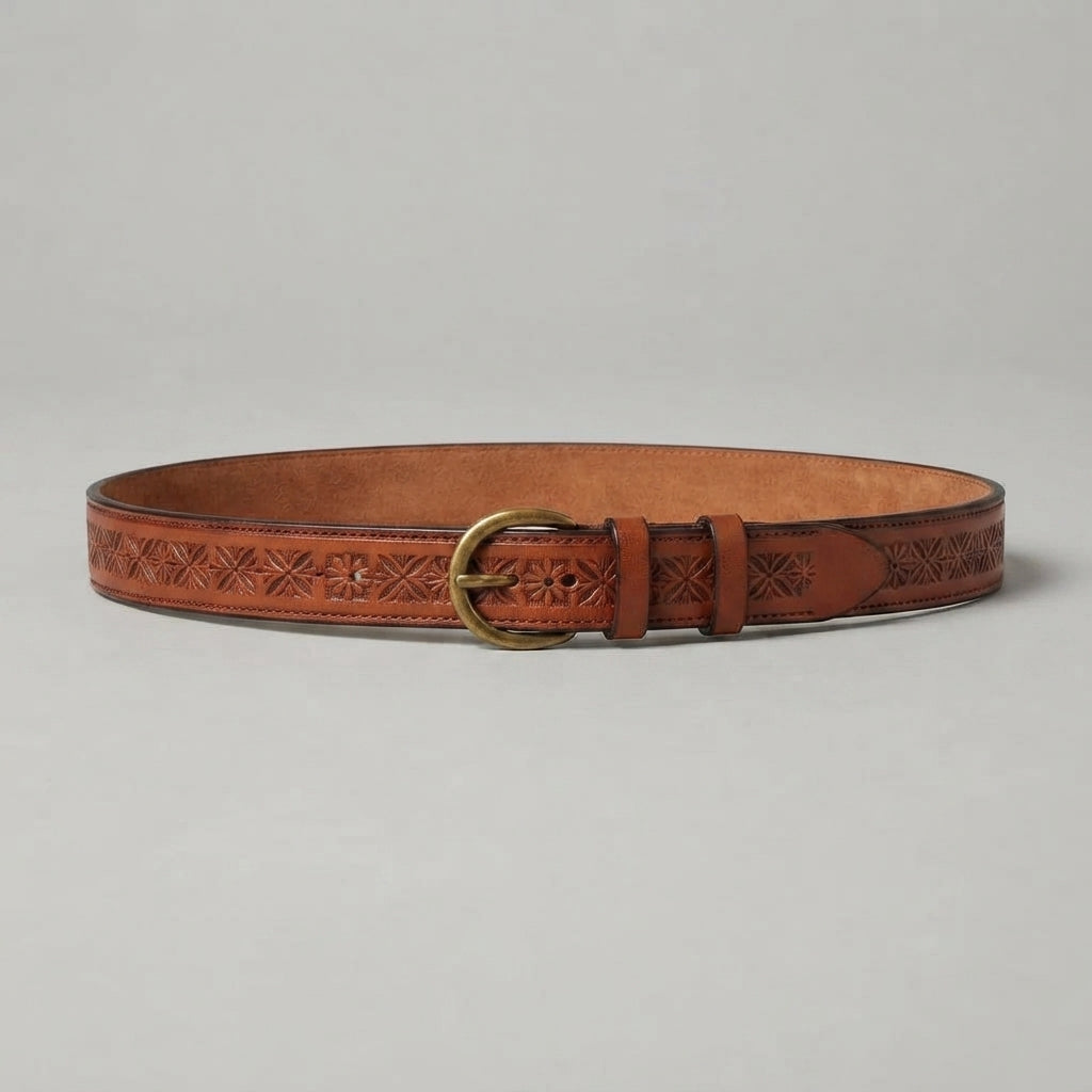 Women's Brown  Leather Belt