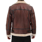 Men’s Classic Brown B3 Shearling Bomber Jacket