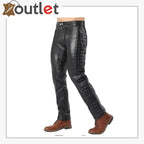 Men's Black Leather Pants – Premium Genuine Lambskin Leather Trousers