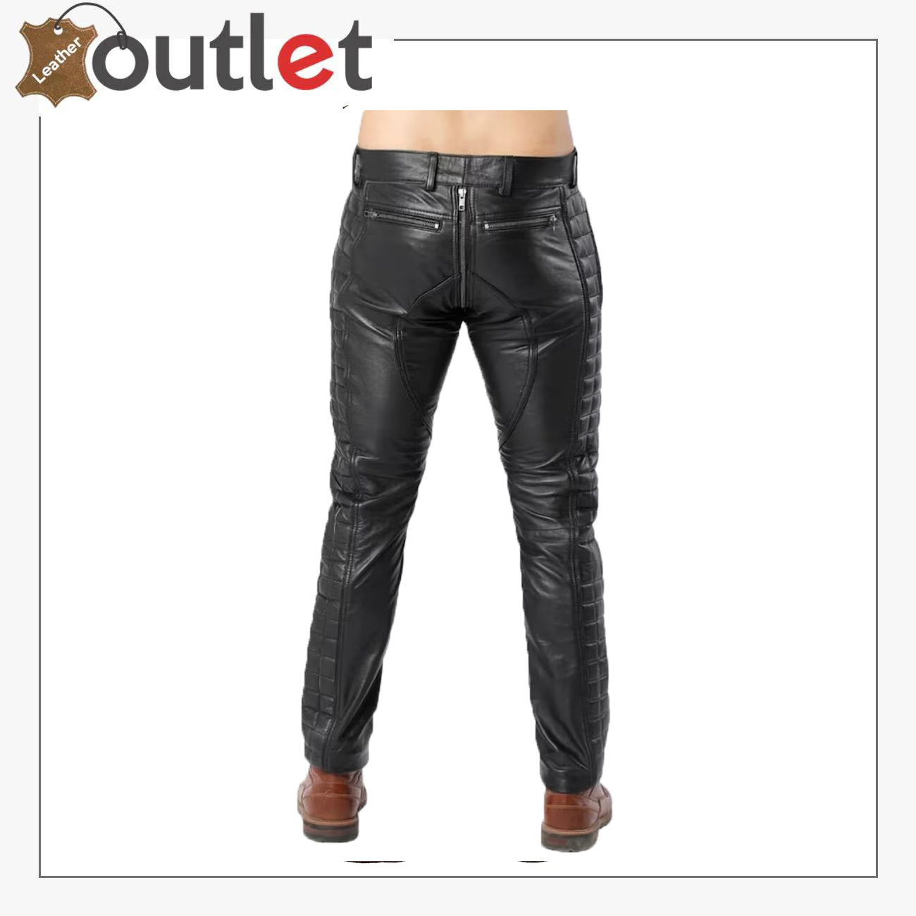 Men's Black Leather Pants – Premium Genuine Lambskin Leather Trousers