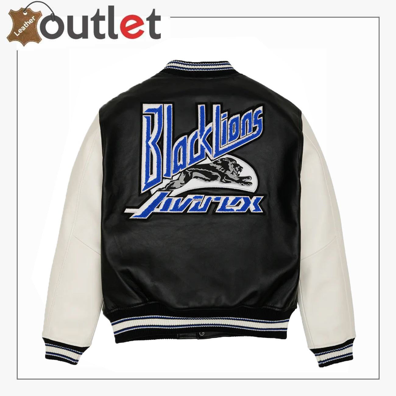 Black Lions Avirex Varsity Jacket